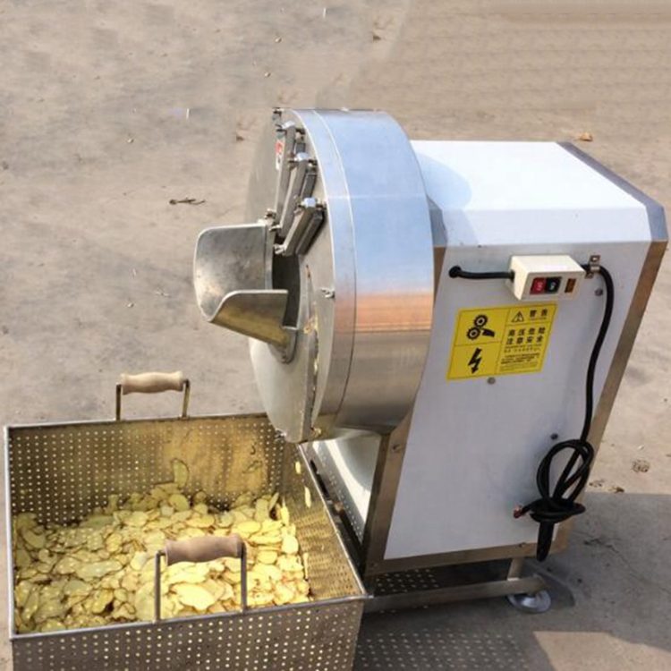 High Quality 500-800KG/H Commercial Ginger & Potato Slicer Machine 220V Vegetable Shredder with Engine Components for Factories