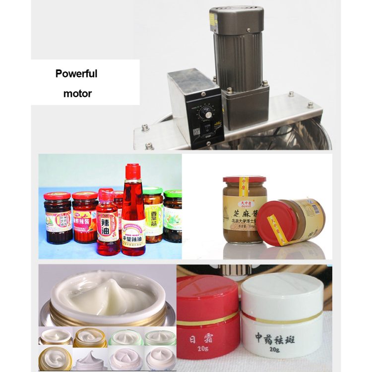 Paste Chili Sauce Bean Liquid Paste Filling Peanut Butter Sauce Filler Mixer Equipment Machine With Stirring - Image 4