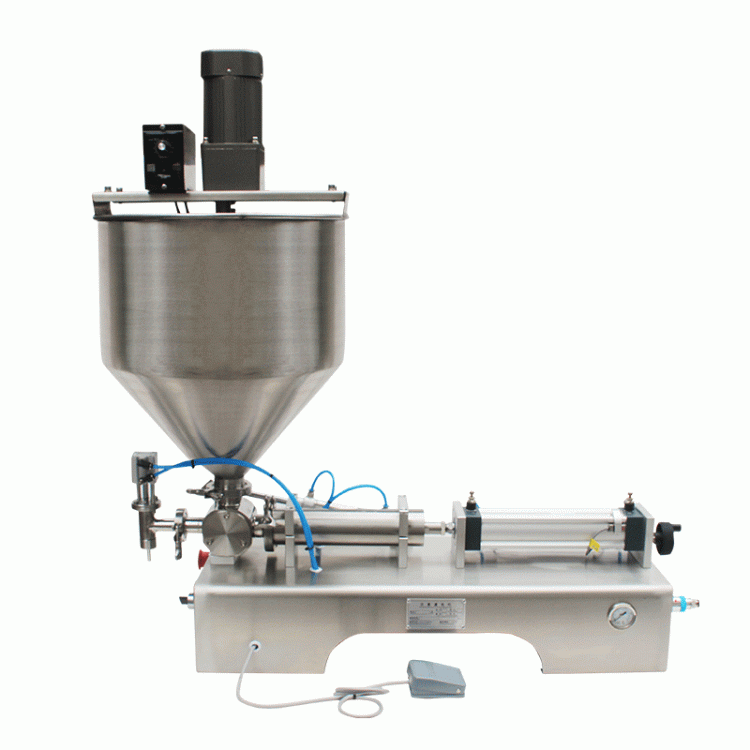 Paste Chili Sauce Bean Liquid Paste Filling Peanut Butter Sauce Filler Mixer Equipment Machine With Stirring - Image 2